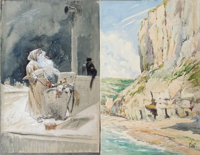 null 
René LEVERD (1872-1938)



Cliff on the sea.

Watercolor signed lower right

49...