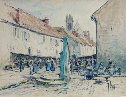 null 
René LEVERD (1872-1938)



Jour de Marché à Moret.

Aquarelle signée en bas...