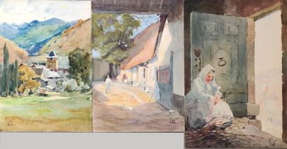 null 
René LEVERD (1872-1938)



Village d'Osse dans les Pyrénées.

Aquarelle signée...