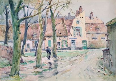 null 
René LEVERD (1872-1938)



Promeneuse dans le vieux village d'Hesdin

aquarelle...