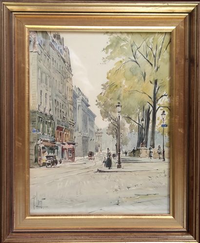 null 
René LEVERD (1872-1938)



La vieille rue Budé à Paris, 1914

Promeneurs et...