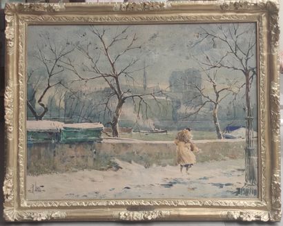 null 
René LEVERD (1872-1938)



Steamboat in Winter near Notre-Dame in Paris

watercolor...