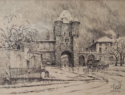  René LEVERD (1872-1938) La porte ancienne...