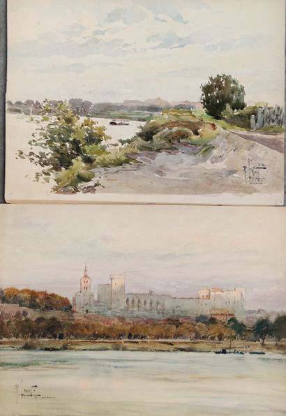 null 
René LEVERD (1872-1938)



Deux aquarelles : 



Bateau promenade auprès d'Avignon

Aquarelle...