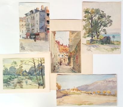 null 
René LEVERD (1872-1938)



Various landscapes and seashores, some with characters.

Set...