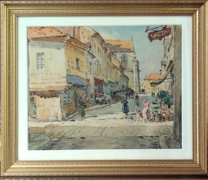 
René LEVERD (1872-1938)



Vielle rue animée...