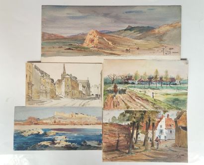 null 
René LEVERD (1872-1938)



Paysages divers et bords de mers.

Ensemble de huit...