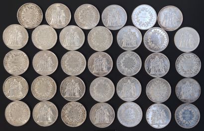 
LOT OF FRENCH SILVER COINS including :

-...