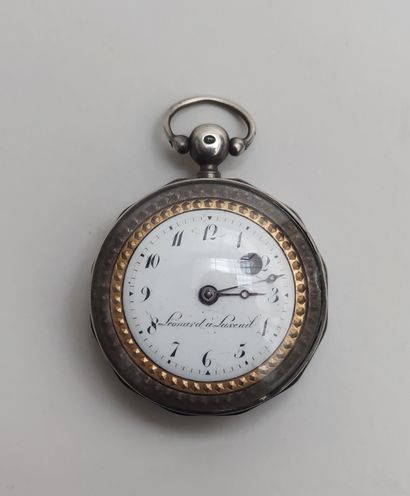 null 
Pocket watch, silver case, mechanical movement with cock not guaranteed to...