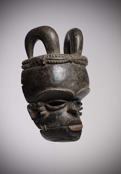Ibibio

(Nigéria) Puissant masque anthropomorphe...