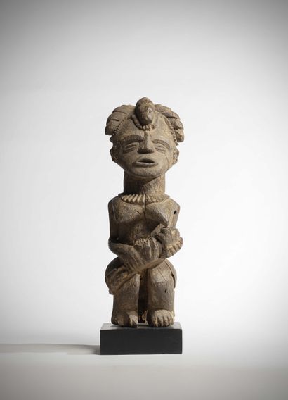 null Ibo/

Izzi

(Nigeria) Statue in semi-heavy wood with a crusty patina representing...