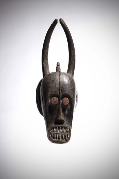 null ijo

(Nigeria) Anthropo-zoomorphic mask.

The tubular eyes covered with red...