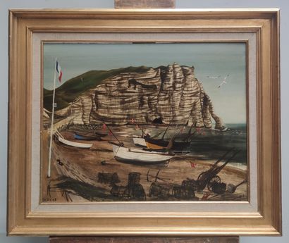 null 
Pierre LE COLAS (1930)

Cliff in Etretat

........................ signed at...