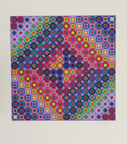 null 
Victor VASARELY (1906-1997)

DIAM

Portfolio including nine serigraphs, numbered...