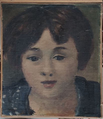 null 
André DERAIN (1880 - 1954)

Portrait de femme

Huile sur toile non signée 24...