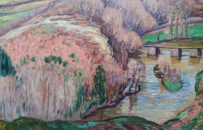 null 
Léon DETROY (1857-1955)

Fresseline in the Creuse

Oil on canvas signed lower...