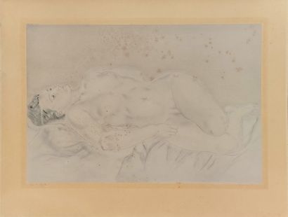 null 
Tsuguharu FOUJITA (1886-1968)

The reclining nude model

Drypoint and aquatint...