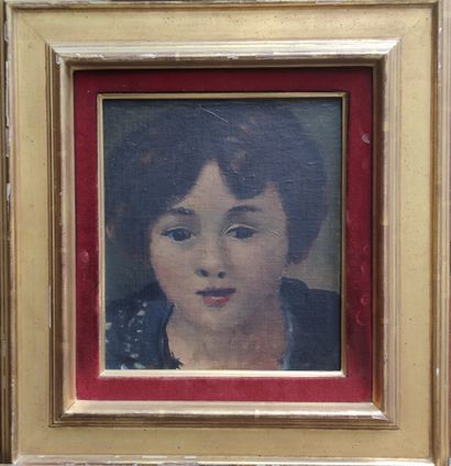 null 
André DERAIN (1880 - 1954)

Portrait de femme

Huile sur toile non signée 24...