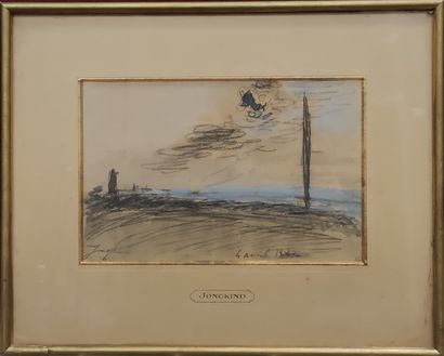 null 
Johan-Barthold JONGKIND (1819-1891)

Sunset

Charcoal and watercolor enhancement,...