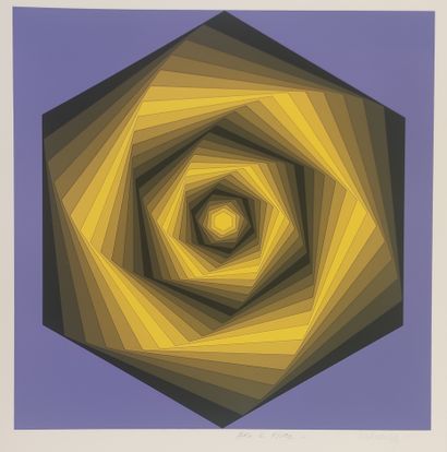 null 
Victor VASARELY (1906-1997)

Audard

Serigraphy annotated "bon à tirer" and...