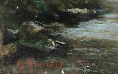 null Gustave COURBET (1819-1877)

The Brook of the Black Well 

Oil on canvas signed...