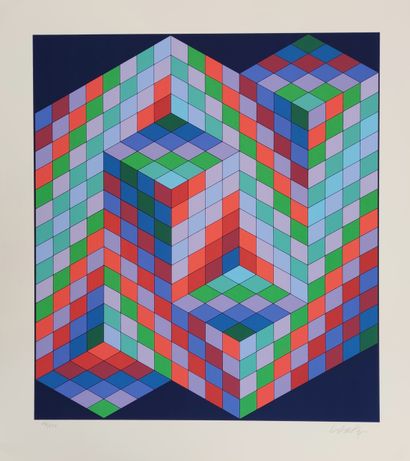 null 
Victor VASARELY (1906-1997)

DIAM

Portfolio including nine serigraphs, numbered...