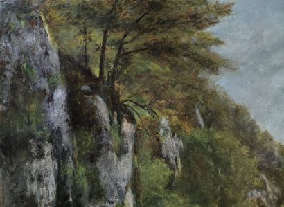 null Gustave COURBET (1819-1877)

Le Ruisseau du Puits Noir 

Huile sur toile signée...