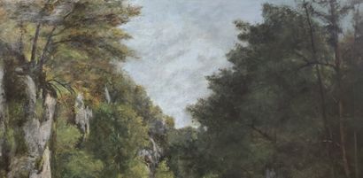null Gustave COURBET (1819-1877)

Le Ruisseau du Puits Noir 

Huile sur toile signée...