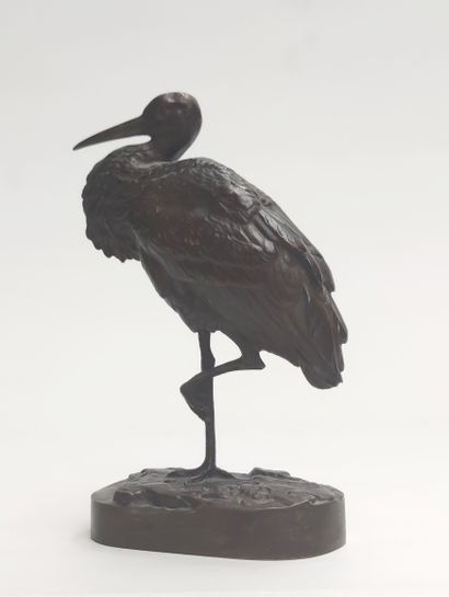 null 
Alfred JACQUEMART (1824-1896)

La cigogne

Epreuve en bronze, fonte d'édition...