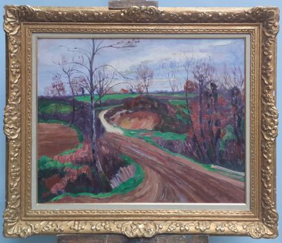 null 
Léon DETROY (1857-1955)

Country at Fresseline

Oil on canvas signed lower...