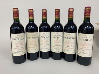 null 6 Bt Chateau Maucaillou 2001 (very lightly stained)