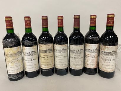 null 7 BOUT CHT PONTET CANET 3/1986, 1/1988, 1/1989,1/1990, 1/1999