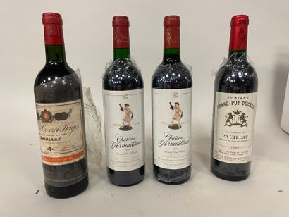 null 4 BOUT : 1 CHT CROIZET BAGES 1979, 2 CHT D'ARMAILLAC 1995, 1 CHT GRAND PUY DUCASSE...