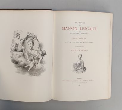 null Ensemble comprenant : 

- L'ABBE PREVOST
Histoire de Manon LESCAUT et du chevalier...