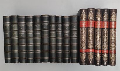 null BUFFON
Ensemble de dix volumes des oeuvres complètes de Buffon avec planches,...