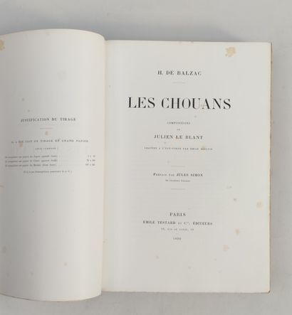 null Honoré de BALZAC
"Les Chouans". Illustrations de Julien LE BLANT gravées sur...