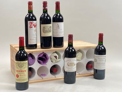 null Caisse Duclot Prestige Collection 1995 1er GCC comprenant : 2 Petrus, 2 Latour,...