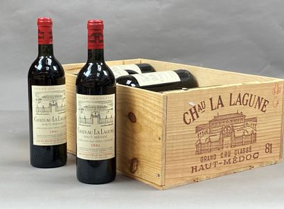 null 12 bouteilles Château La Lagune 1981 3ème GCC Haut-Medoc CB (BG)