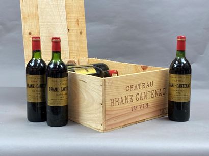 12 bottles Château Brane Cantenac 1978 2nd...
