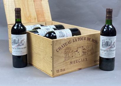 null 12 bouteilles Château La Tour de Mons 1982 Margaux CB (5 BG)