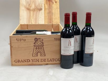 null 12 bouteilles Château Latour 1988 1er GCC Pauillac CB