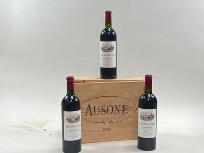 3 bouteilles Château Ausone 2000 1er GCC...
