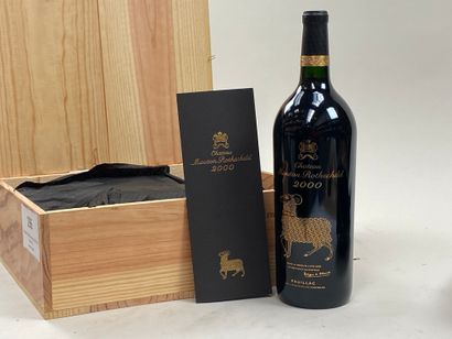 null 3 magnums Château Mouton Rothschild 2000 1er GCC Pauillac CB