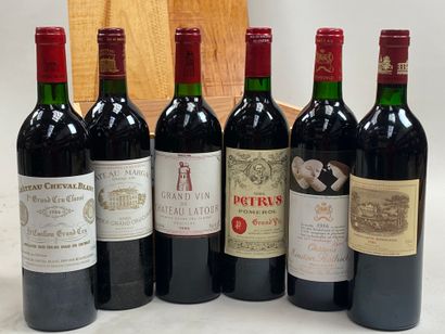 null Caisse Duclot Prestige Collection 1986 1er GCC comprenant : 2 Petrus, 2 Latour,...