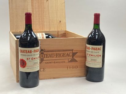 null 6 magnums Château Figeac 1990 1er GCC B Saint-Emilion CB