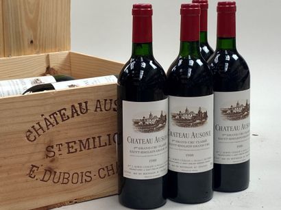 null 12 bouteilles Château Ausone 1988 1er GCC A Saint-Emilion CB