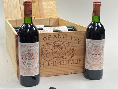 null 12 bouteilles Château Pichon Baron 1983 2ème GCC Pauillac CB