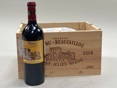 null 6 bouteilles Château Ducru-Beaucaillou 2008 2ème GCC Saint-Julien CB