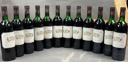 12 bouteilles Château Margaux 1978 1er GCC...