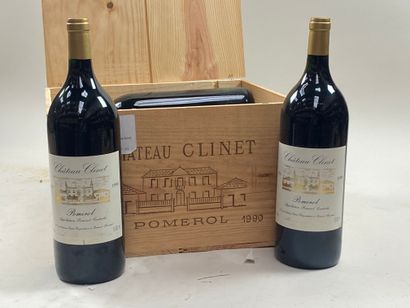 6 magnums Château Clinet 1990 Pomerol CB